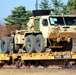 411th Engineer Company equipment deployment by rail movement at Fort McCoy