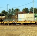 411th Engineer Company equipment deployment by rail movement at Fort McCoy