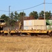 411th Engineer Company equipment deployment by rail movement at Fort McCoy