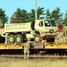 411th Engineer Company equipment deployment by rail movement at Fort McCoy