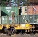 411th Engineer Company equipment deployment by rail movement at Fort McCoy