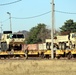 411th Engineer Company equipment deployment by rail movement at Fort McCoy