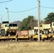 411th Engineer Company equipment deployment by rail movement at Fort McCoy