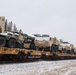 411th Engineer Company equipment deployment by rail movement at Fort McCoy