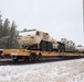 411th Engineer Company equipment deployment by rail movement at Fort McCoy