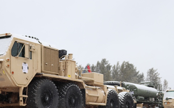 411th Engineer Company equipment deployment by rail movement at Fort McCoy