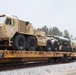 411th Engineer Company equipment deployment by rail movement at Fort McCoy