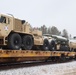 411th Engineer Company equipment deployment by rail movement at Fort McCoy