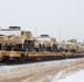 411th Engineer Company equipment deployment by rail movement at Fort McCoy