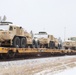 411th Engineer Company equipment deployment by rail movement at Fort McCoy