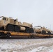 411th Engineer Company equipment deployment by rail movement at Fort McCoy