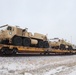 411th Engineer Company equipment deployment by rail movement at Fort McCoy