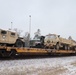 411th Engineer Company equipment deployment by rail movement at Fort McCoy