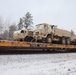 411th Engineer Company equipment deployment by rail movement at Fort McCoy