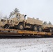 411th Engineer Company equipment deployment by rail movement at Fort McCoy