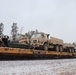 411th Engineer Company equipment deployment by rail movement at Fort McCoy