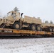 411th Engineer Company equipment deployment by rail movement at Fort McCoy