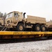 411th Engineer Company equipment deployment by rail movement at Fort McCoy