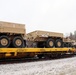 411th Engineer Company equipment deployment by rail movement at Fort McCoy