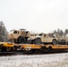 411th Engineer Company equipment deployment by rail movement at Fort McCoy