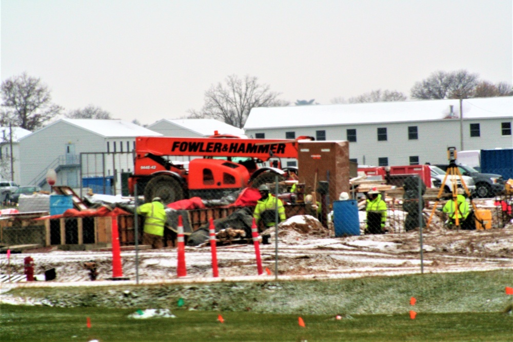 November 2022 construction operations of $11.96 million transient training brigade headquarters at Fort McCoy