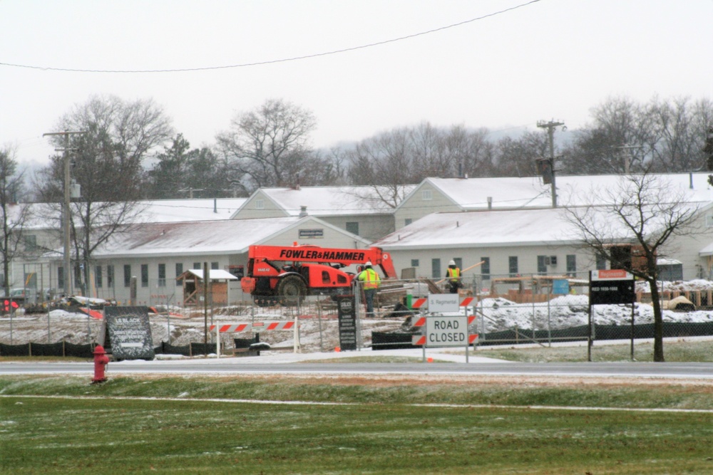 November 2022 construction operations of $11.96 million transient training brigade headquarters at Fort McCoy