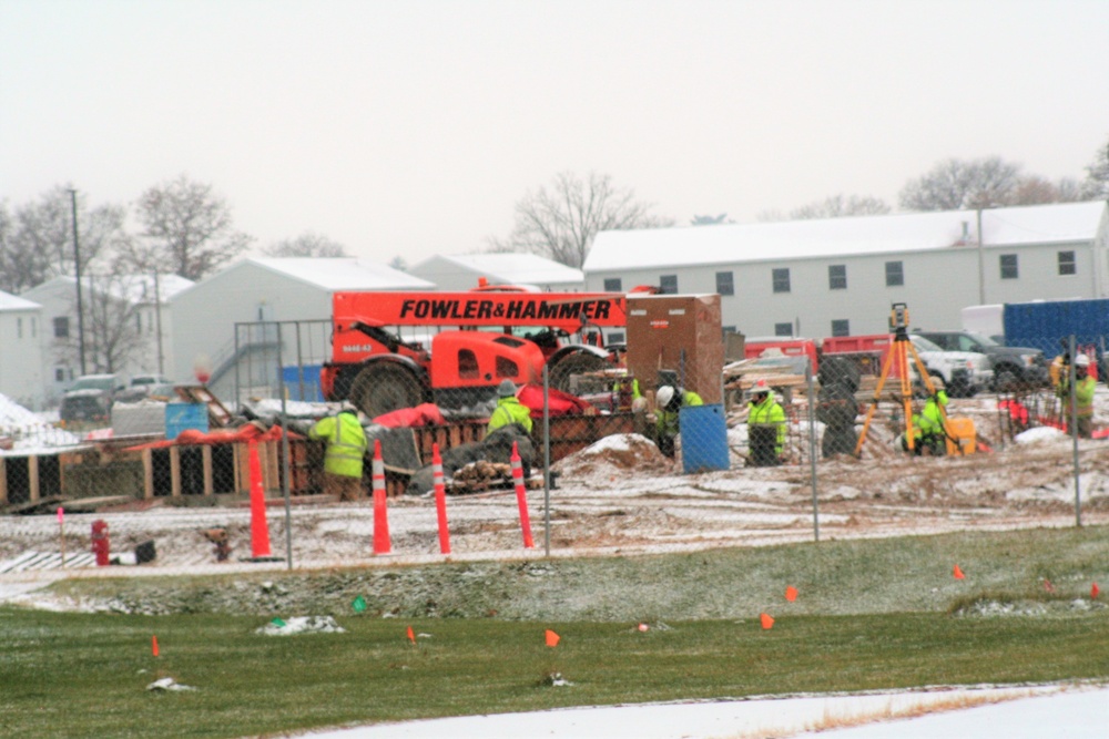 November 2022 construction operations of $11.96 million transient training brigade headquarters at Fort McCoy