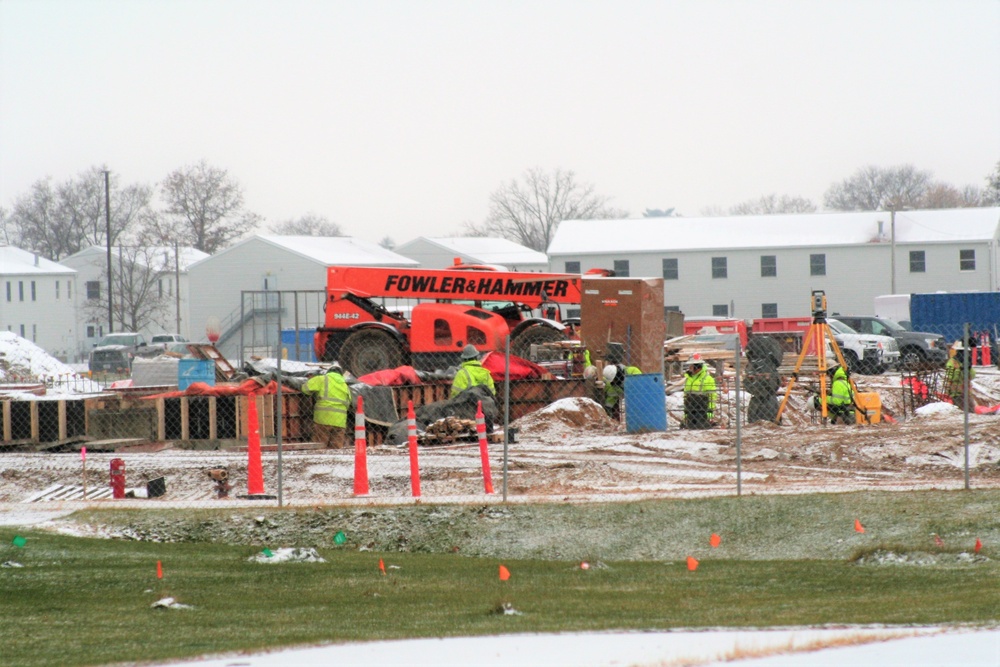 November 2022 construction operations of $11.96 million transient training brigade headquarters at Fort McCoy