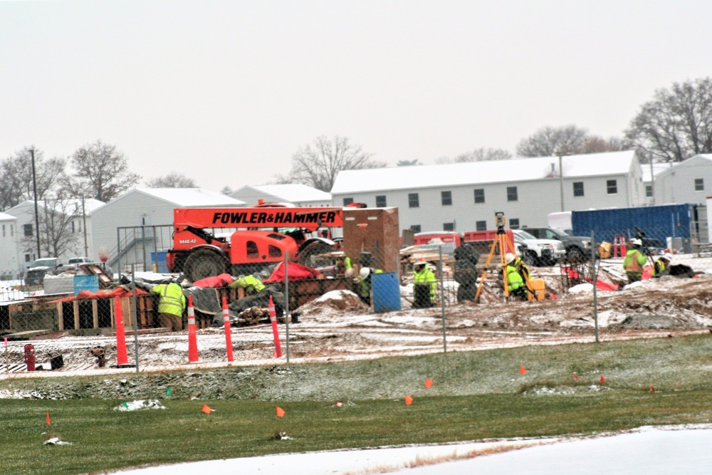 November 2022 construction operations of $11.96 million transient training brigade headquarters at Fort McCoy