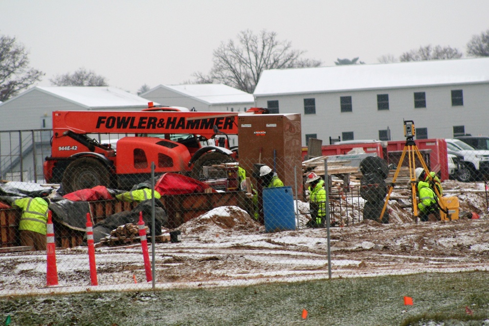 November 2022 construction operations of $11.96 million transient training brigade headquarters at Fort McCoy