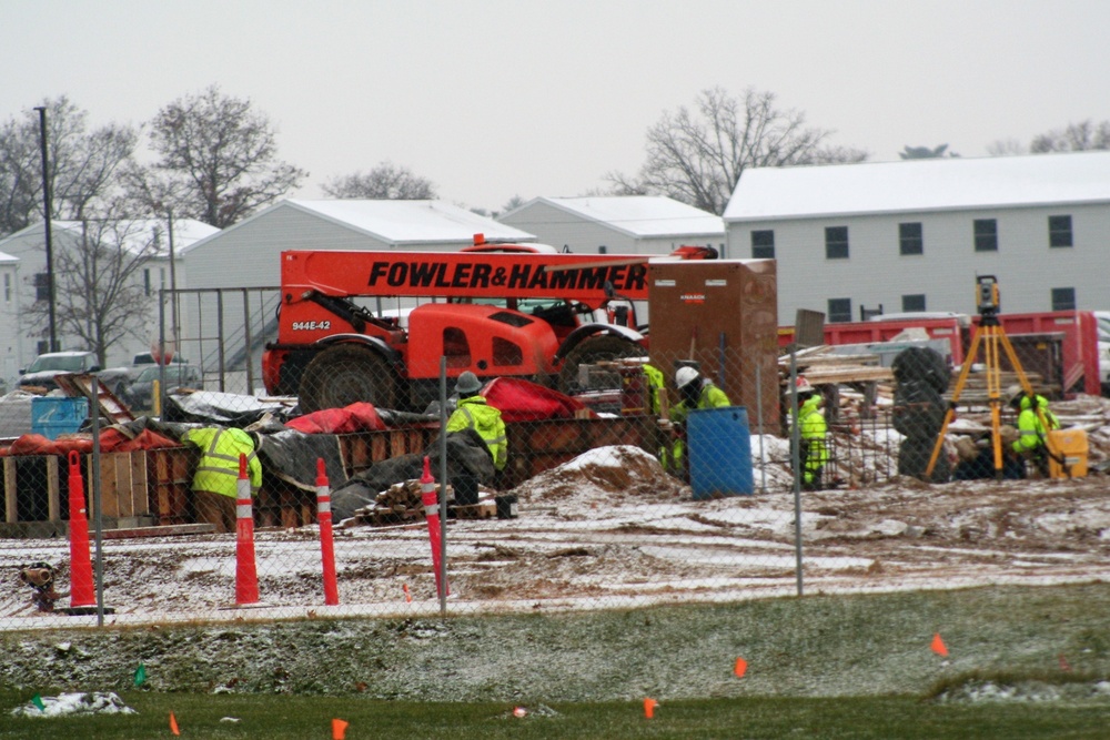 November 2022 construction operations of $11.96 million transient training brigade headquarters at Fort McCoy