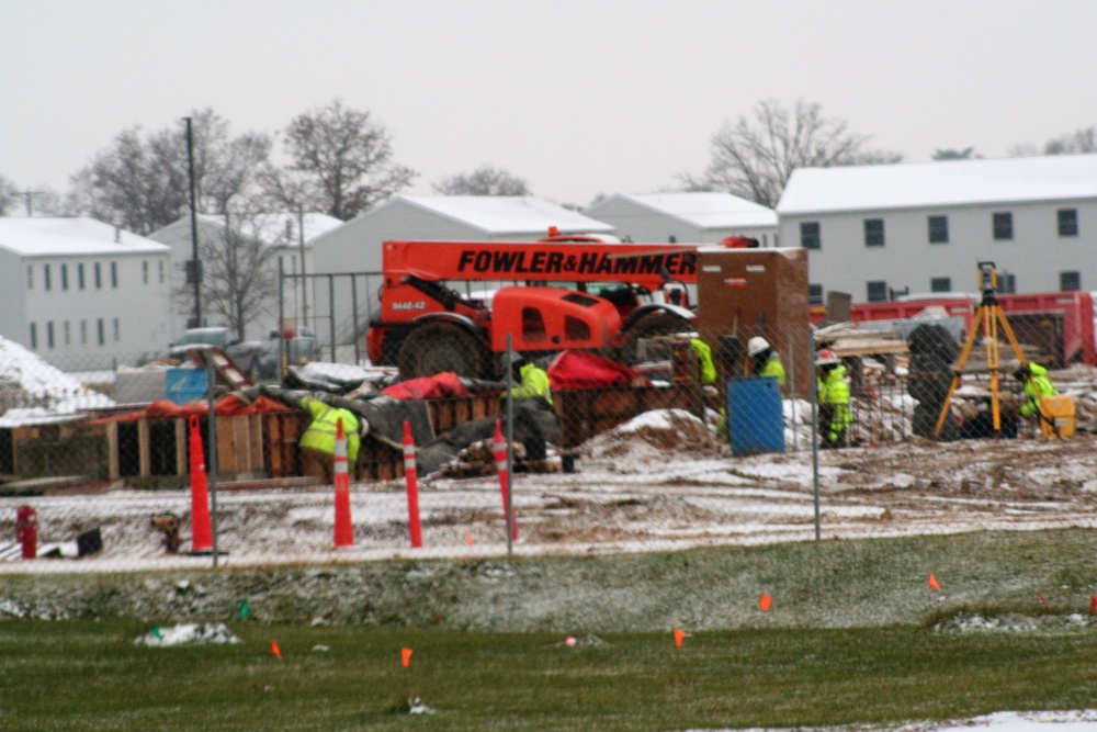 November 2022 construction operations of $11.96 million transient training brigade headquarters at Fort McCoy