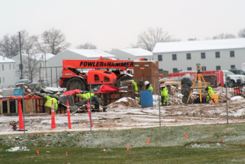 November 2022 construction operations of $11.96 million transient training brigade headquarters at Fort McCoy