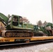 411th Engineer Company equipment deployment by rail movement at Fort McCoy