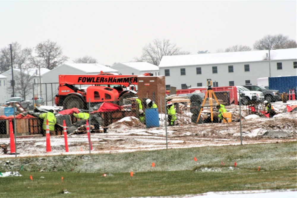 November 2022 construction operations of $11.96 million transient training brigade headquarters at Fort McCoy