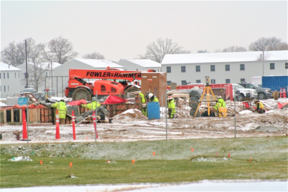 November 2022 construction operations of $11.96 million transient training brigade headquarters at Fort McCoy