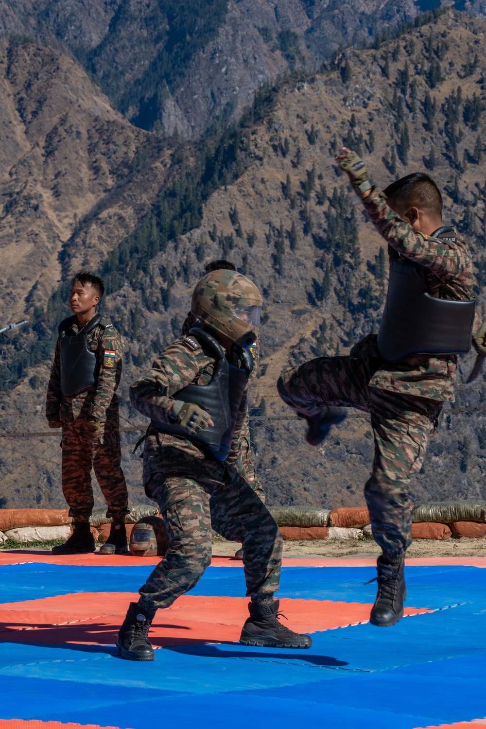 9th Assam Regiment Soldiers Demonstrate Combatives