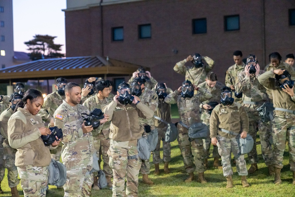 HHC soldiers conducted Chemical, Biological, Radiological, and Nuclear training