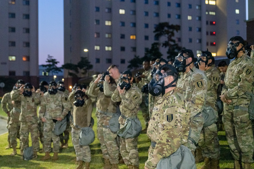 HHC soldiers conducted Chemical, Biological, Radiological, and Nuclear training