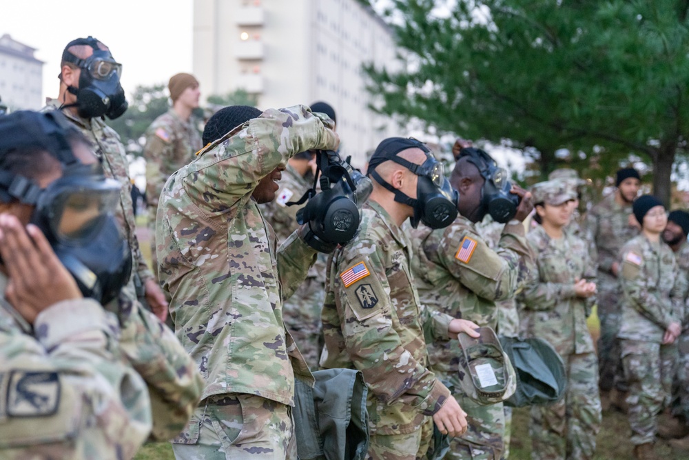 HHC soldiers conducted Chemical, Biological, Radiological, and Nuclear training