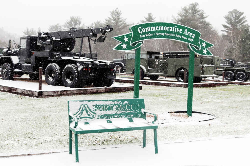 Fort McCoy's Equipment Park in Historic Commemorative Area