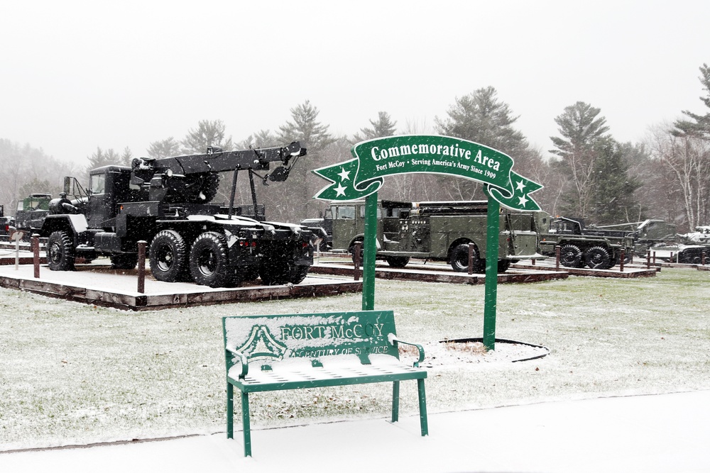 Fort McCoy's Equipment Park in Historic Commemorative Area