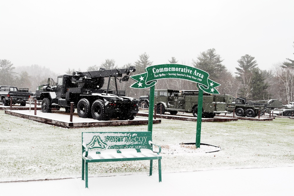 Fort McCoy's Equipment Park in Historic Commemorative Area