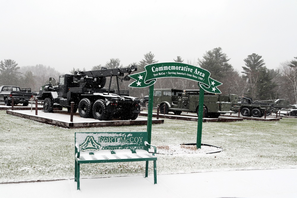 Fort McCoy's Equipment Park in Historic Commemorative Area