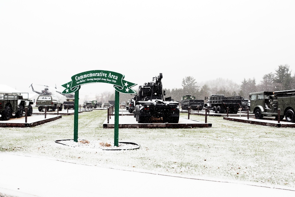 Fort McCoy's Equipment Park in Historic Commemorative Area