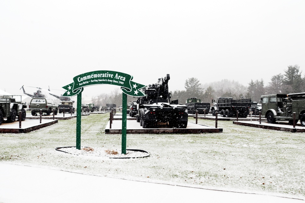 Fort McCoy's Equipment Park in Historic Commemorative Area