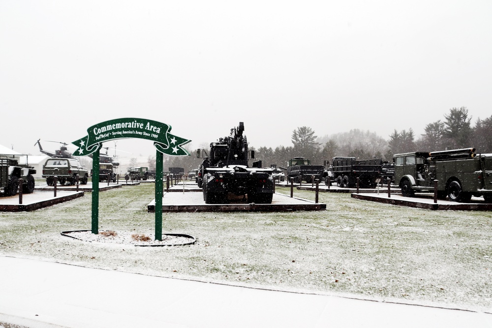 Fort McCoy's Equipment Park in Historic Commemorative Area