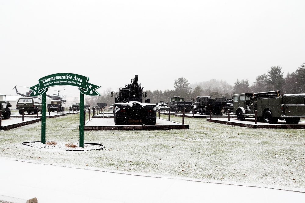 Fort McCoy's Equipment Park in Historic Commemorative Area