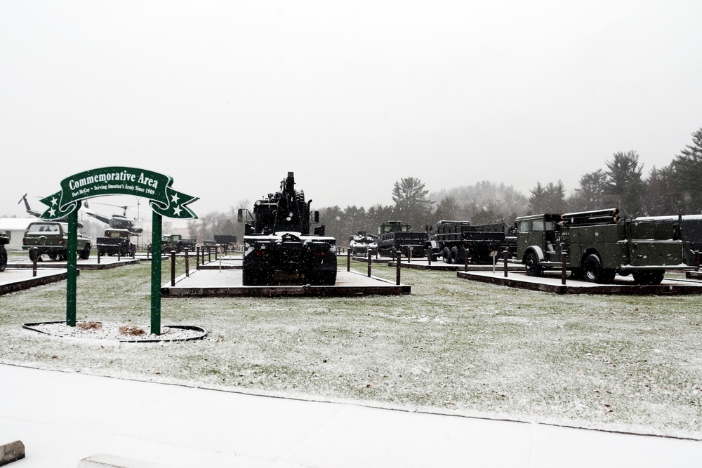 Fort McCoy's Equipment Park in Historic Commemorative Area