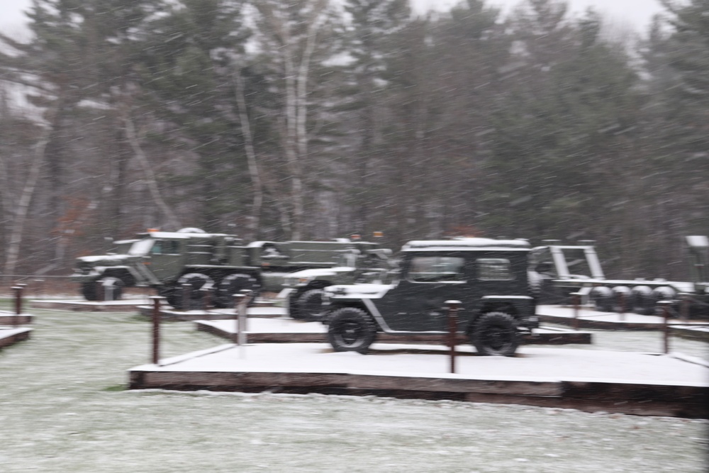 Fort McCoy's Equipment Park in Historic Commemorative Area